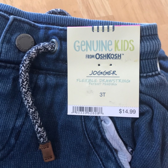 NWT Boys Genuine Kids by Osh Kosh Pull-On Jeans Soft and Comfy Patches & Pockets - Picture 11 of 12